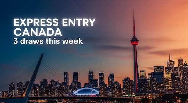 Express entry 3 draws in a week