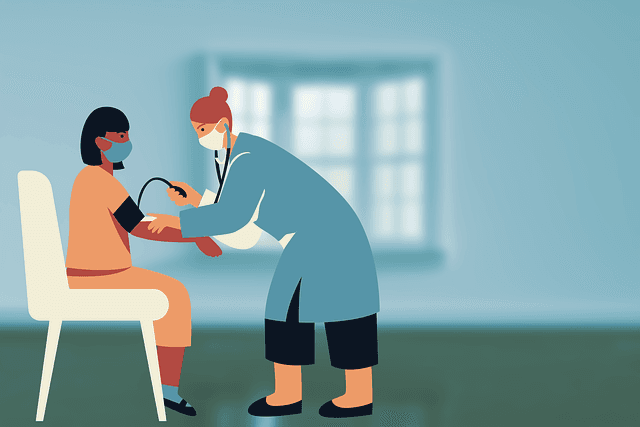 Doctor checking patient