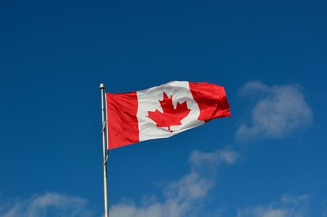 Flag of Canada to represent Canadian Express Entry Draw